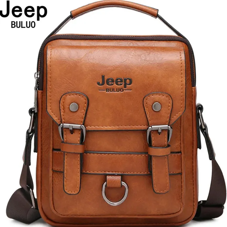 Men's Large Capacity Leather Messenger Bag